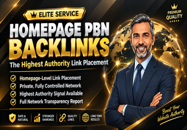 200 Homepage PBN Backlinks DA 50-70 High Authority,  Dofollow,  Unique Domains & Low Spam