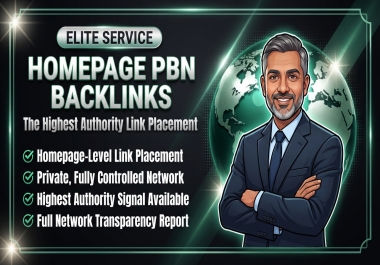 200 Homepage PBN Backlinks DA 50-70 High Authority,  DoFollow,  Unique Domains & Low Spam
