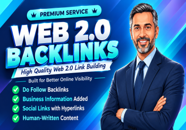 200 Dofollow Web 2.0 Backlinks to Boost Website SEO & Online Visibility