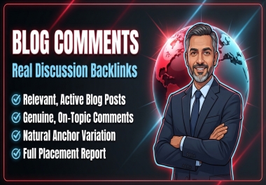 399 Blog Comments Backlinks for Increased Link Juice & Faster Google Indexing