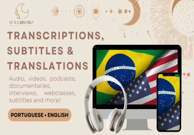I will transcribe audio and will do video transcription in any language