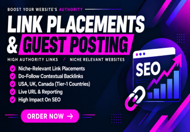 10 guest posts on High DR DR 50+ Websites