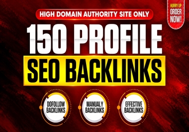 150 Indexable SEO Profile Backlinks for Brand Building & Google Ranking