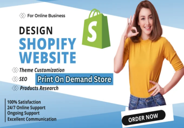 I will design or redesign shopify store,  dropshipping,  shopify website development