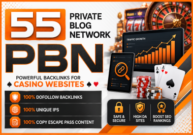MAKE 55 high metrics Powerful Homepage PBN backlinks contextual links