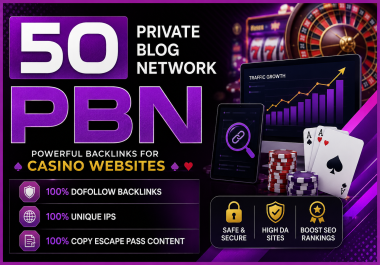 MAKE 50 high metrics Powerful Homepage PBN backlinks contextual links