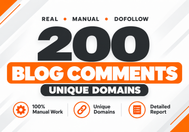 I Will Create Unique Domain SEO Blog Comments Dofollow Backlinks