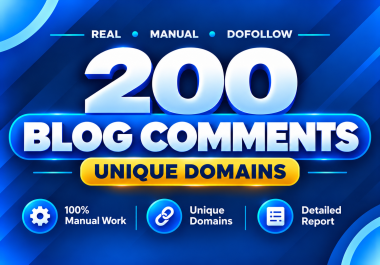 I Will Create Unique Domain SEO Blog Comments Dofollow Backlinks
