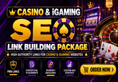 I Will Build Powerful Casino & iGaming SEO Backlinks With Custom Link Building Strategy