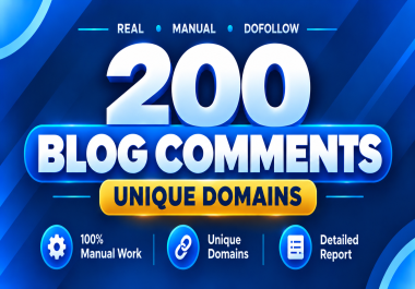 I Will Create Unique Domain SEO Blog Comments Dofollow Backlinks