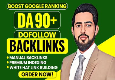 I will provide high-authority DA 90+ SEO dofollow backlinks