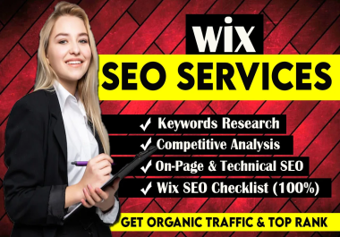 I will do complete wix SEO optimization for google ranking with High quality backlinks
