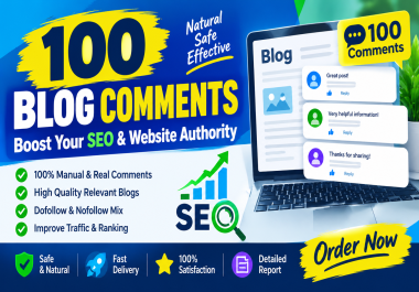 100 High Quality Blog Comments for SEO Backlinks