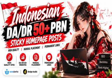 300 ID Sticky Homepage PBN Posts DA50+ DR50+ Permanent Backlinks