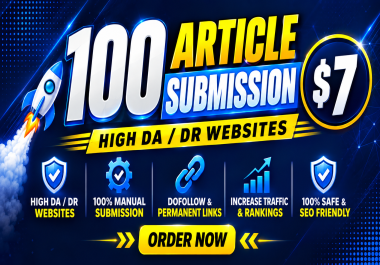 I Will Build 100 Manual Article Backlinks for Your Website