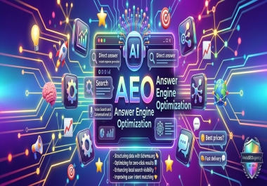 I will optimize your website for Answer Engine Optimization AEO and AI search engines