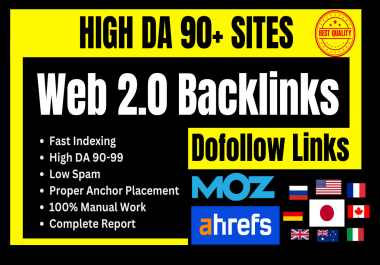 I will provide 150+ High Authority Web 2.0 Dofollow Backlinks