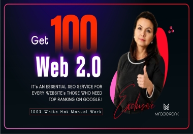 Manually Build 100 White Hat Web 2.0 Backlinks Link Building