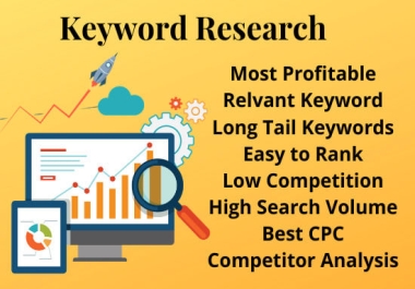 I will research 50 Premium Keywords for