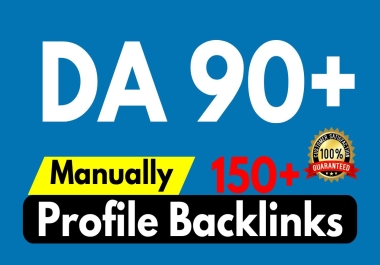 I will create 150 high da and pa profile backlinks for you