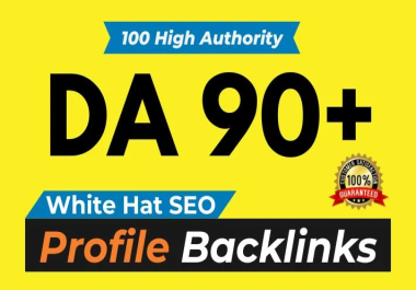 I will do high da 100 profile backlink service