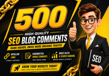 I Will Build High DA DR Dofollow Blog Comment Backlinks on Unique Domains