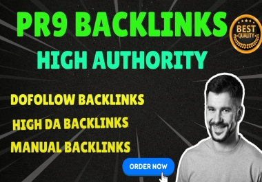 I will manually create 45+ PR9,  Profile Backlinks DA 80+ Backlinks