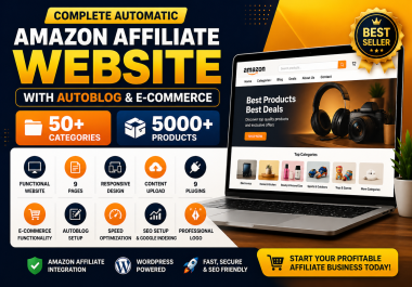 Complete Automatic Amz Affiliate Website With Autoblog & 3000+ Products