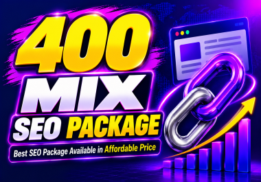 I Will Create 400 Mixed SEO Backlinks From High Quailty websites