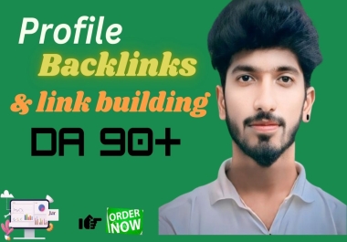 I will do 50 Profile Backlinks for Link Building Da 90+