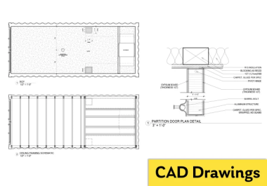 I will make professional 2d and 3d architectural cad drawings