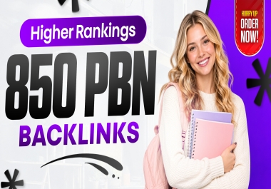 Get High Rankings on 850+ Pbn Backlinks on Up to Da 90+ Domains