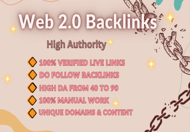 I will create 30 Web 2.0 Backlinks with High Quality for Improve Your Website Ranking