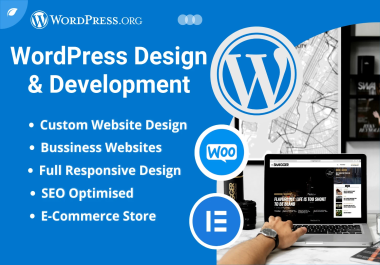 I will build professional WordPress website design and ecommerce website