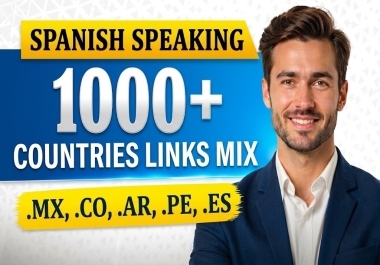 1000+ Backlinks from Spanish Speaking Countries for Your Website