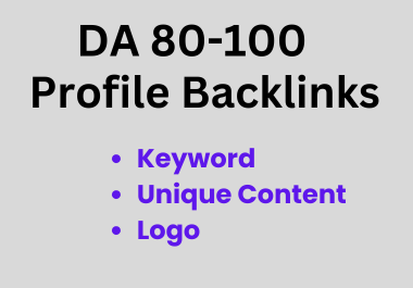 100 Manual Profile High-Quality Backlinks with Low Spam Score