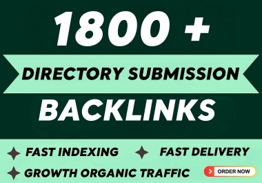 I will build 1800 dofollow directory submission backlinks for higher Google ranking
