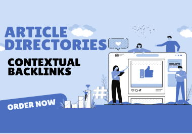 Build 1000 Contextual Backlinks From Directories Submission With SEO Backlinks