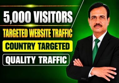 5000 Country Targeted Website Visitors for Your Site