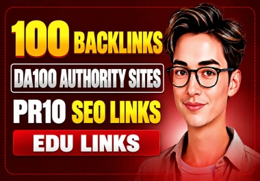 100 Unique PR10 Backlinks on DA 100 and EDU Sites for Powerful SEO Growth