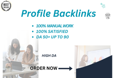 I Will Create High-Quality Profile Backlinks for SEO Ranking 100