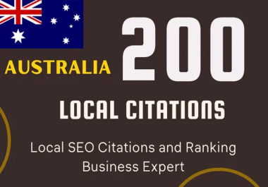 I Will Create 200 AUS Local Citations For Your Business to Boost Local SEO