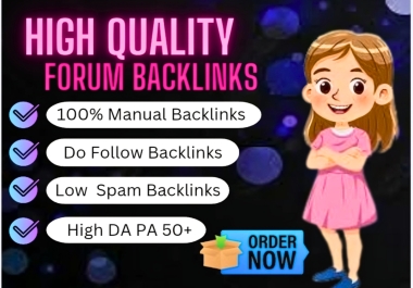 I Will Manually Create 60 High-Quality Forum Backlinks on Top Authority Sites for SEO Boost