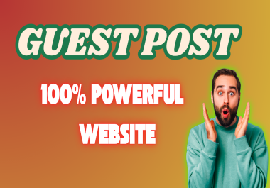 Write and Publish 5 Guest Post dofollow high quality permanent Backlinks