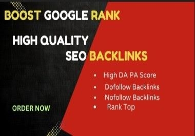 I will do high quality SEO backlinks to boost your Google ranking