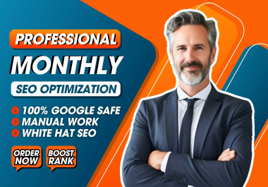 I will do Monthly SEO service with high quality off page 300 backlinks link building