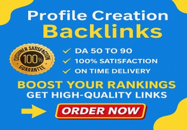 Get 40 High-Authority Profile Backlinks DA 50+ - Boost Rankings & Traffic