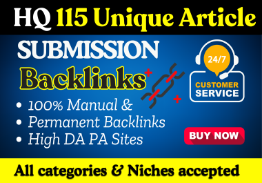 115 High DA Web 2.0 Article Submissions Backlinks Rank Higher on Google 1st page