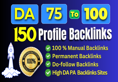 Boost SEO with Strong 150 Premium High Authority Profile Backlinks with PR9 Domain
