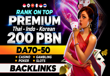 Get Exclusive Thai,  Korean & Indonesian PBN Links for Your Website